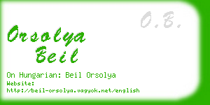 orsolya beil business card